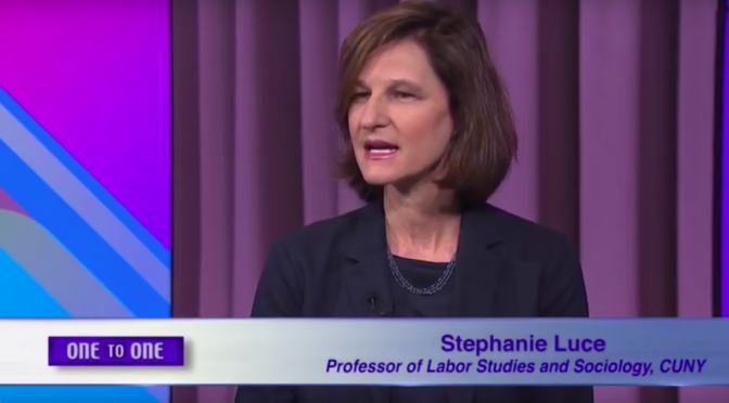 Prof. Stephanie Luce Featured on CUNY TV